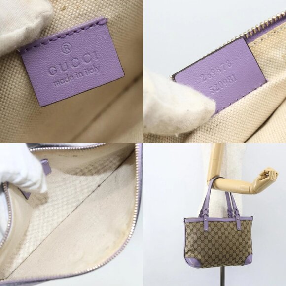 GUCCI GG Canvas Tote Bag Beige Gold 269878 Auth ka541 - Picture 16 of 16